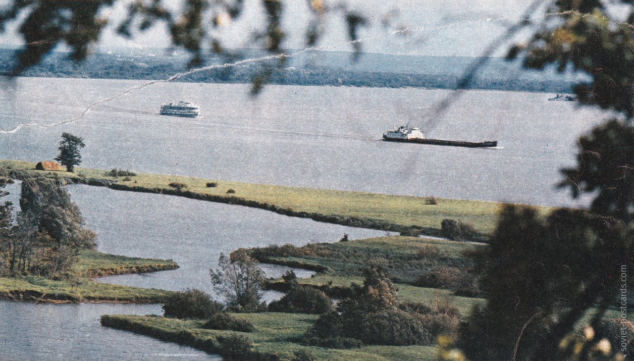 View of the Volga river in Mari El. Photo by Gennady Koposov (1982).